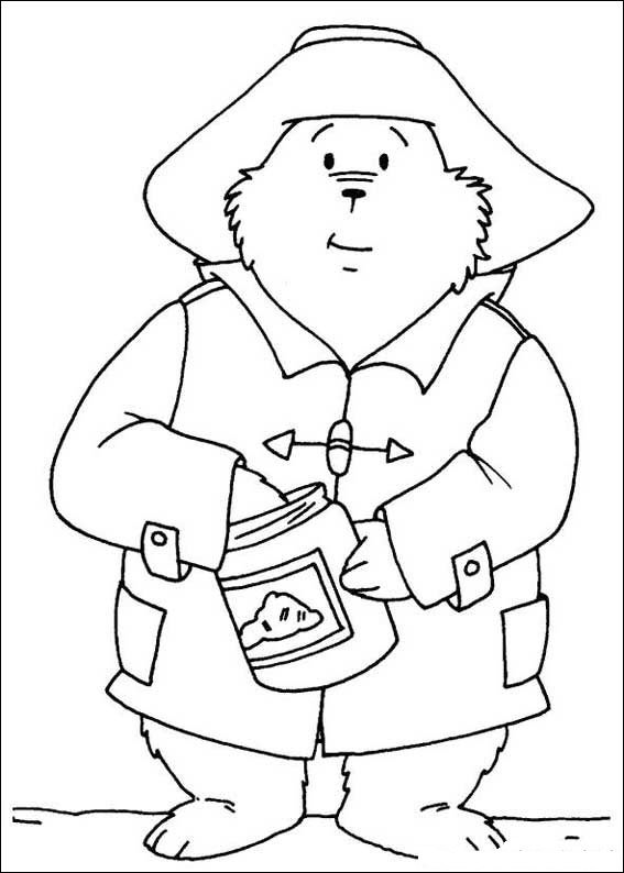 Plansa de colorat cu Ursul Paddington 14 6